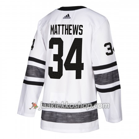 Miehille NHL Toronto Maple Leafs Pelipaita Auston Matthews 34 Valkoinen 2019 All-Star Adidas Authentic